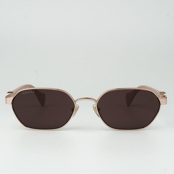 NEW Gucci GG1593S 003 Gold Pink Violet Geometric Unisex Sunglasses GG 1593S main image 5